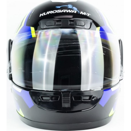 Шлем интеграл HF-101 S, чёрный с рисунком Q275-G KUROSAWA