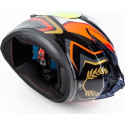 Шлем интеграл HF-126S S (55-56см), чёрно-оранжевый Q250 FXW