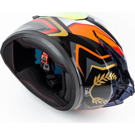 Шлем интеграл HF-126S S (55-56см), чёрно-оранжевый Q250 FXW