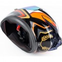 Шлем интеграл HF-126S L (59-60см), чёрно-оранжевый Q250 FXW