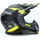 Шлем кроссовый JUNIOR HF-116 XL (55-56см), чёрно-зелёный мат Q267-Y FXW