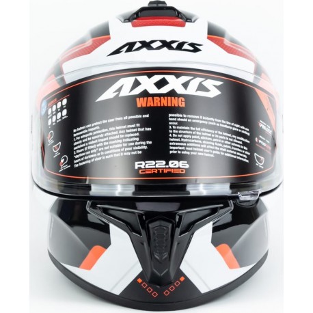 Шлем интеграл DRAKEN SUNRAY (стандарт DOT/ECE) S (55-56см), чёрно-красный AXXIS