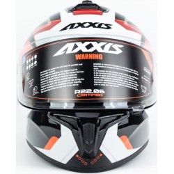 Шлем интеграл DRAKEN SUNRAY (стандарт DOT/ECE) L (59-60см), чёрно-красный AXXIS