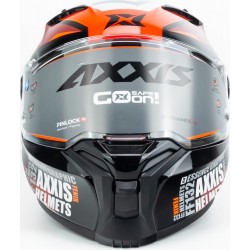 Шлем интеграл FENIX ESSENCE (стандарт DOT/ECE) М (57-58см), чёрно-красный AXXIS