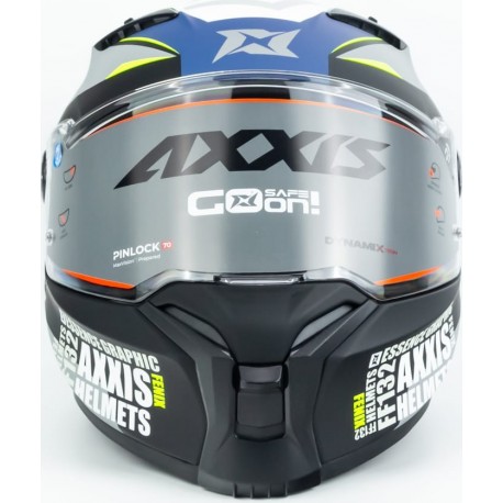 Шлем интеграл FENIX ESSENCE (стандарт DOT/ECE) М (57-58см), чёрно-синий мат AXXIS