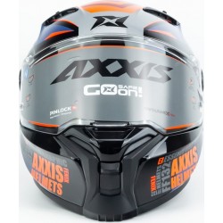 Шлем интеграл FENIX ESSENCE (стандарт DOT/ECE) S (55-56см), чёрно-оранжевый AXXIS