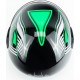 Шлем интеграл BLD-825A S (55-56см), чёрно-салатовый BLD