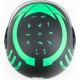 Шлем интеграл BLD-825A S (55-56см), чёрно-зелёный "хищник" мат BLD