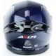 Шлем интеграл APEX с пинлоком (стандарт DOT/ECE), выдвижные  очки L (59-60см), синий AXOR