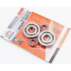 Подшипник SCO4A47CS24PX1 (20x52x12) 2шт коленвала DIO AF18/27+сальник (15,5x25,5x7) 2шт FENGRI