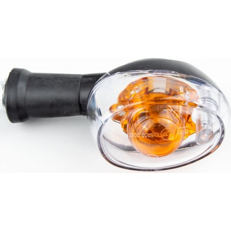 Поворотник овальный "RACE", прозрачное стекло, к-кт 2шт GXmotor