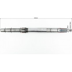 Вал первинний КПП L-543мм, Z-6/6 Xingtai 24B, Shifeng 244, Taishan 24 (12.37.105)+шестерні Китай