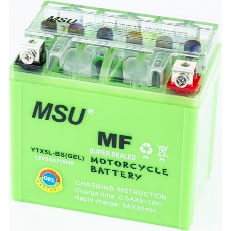 Аккумулятор 12V5Ah YTX5L-BS GEL (L113*W70*H107мм) MSU