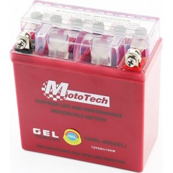 Аккумулятор 12V5Ah 12N5L-BS GEL (L120*W60*H125мм) "Active" Mototech