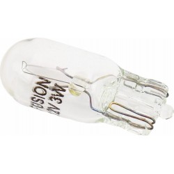 Лампа поворотника T10 (без цоколя), белая 12V/3W FUSION