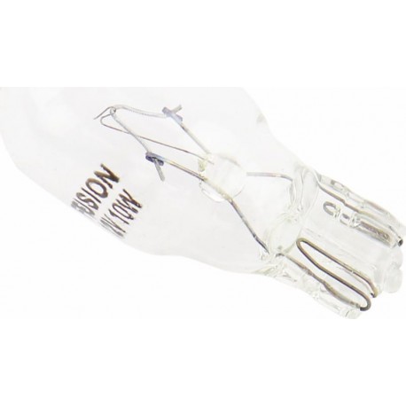 Лампа поворотника T10 (без цоколя), белая 12V/10W FUSION