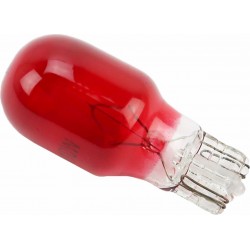 Лампа поворотника T10 (без цоколя), красная 12V/10W Китай