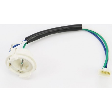 Патрон лампы фары цоколь BA20D пластик, серый тип 2 Китай