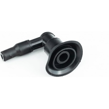 Свечной колпачок "люлька" 90° большой, с резинкой, чёрный тип 2 Китай