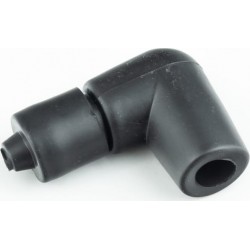 Свечной колпачок "люлька" 90° большой (силикон), чёрный Китай