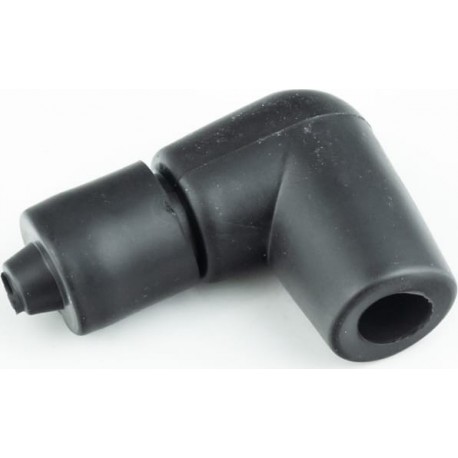 Свечной колпачок "люлька" 90° большой (силикон), чёрный Китай