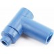 Свечной колпачок "люлька" 90° малый (силикон), синий тип 1 Китай