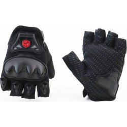 Перчатки мотоциклетные без пальцев XL, чёрные SCOYCO