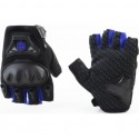 Перчатки мотоциклетные без пальцев XL, чёрно-синие SCOYCO