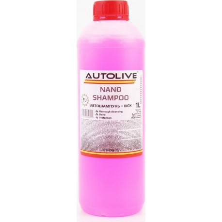 Средство для мойки, шампунь с воском "NANO SHAMPOO", 1kg AUTOLIVE