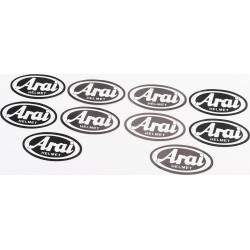 Наклейка набор 10шт "Arai" малая (9,5х4,5см) Китай