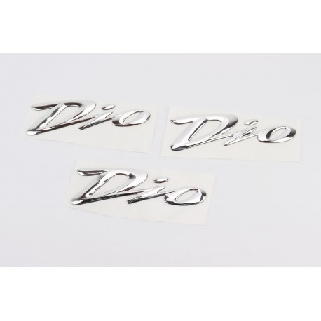 Наклейка шильдик "DIO" 3шт (15,5x4,5см) Китай