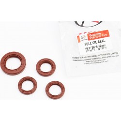 Сальники к-кт 4шт (19,8x30x5-2шт/ 20x32x6/ 27x42x7) двигателя, коричневый FENGRI