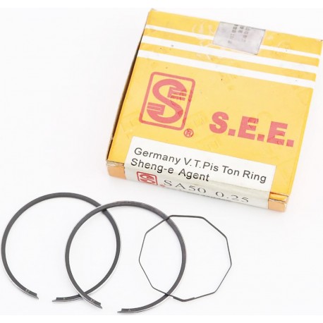 Кольца поршневые Honda TACT (SA50) 41мм+0,25 (замки внутренние) S