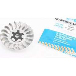 Крыльчатка переднего вариатора (под вал 13мм)+шайба "крест" Yamaha JOG 50 KUROSAWA