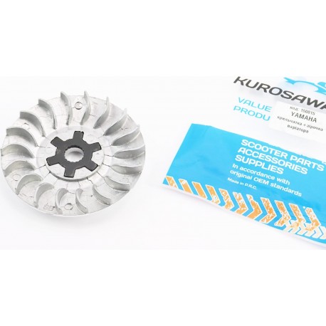 Крыльчатка переднего вариатора (под вал 13мм)+шайба "крест" Yamaha JOG 50 KUROSAWA