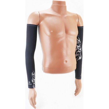 Рукава солнцезащитные L, к-кт 2шт, чёрные (с рисунком) (UV-M503B) VEMAR