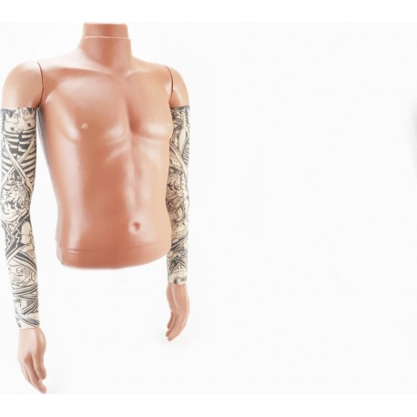 Рукава солнцезащитные M, к-кт 2шт, телесного цвета (с рисунком) (UV-M523JC) VEMAR