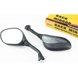 Зеркала к-кт "Lux капли", карбон с "хром ножкой" М8 TMMP