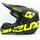Шлем кроссовый 117 M (57-58см), чёрно-салатовый мат HELMO Китай