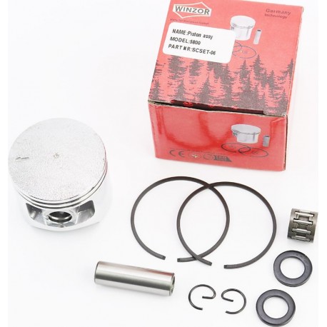 Поршень, к-кт 5800 45,2мм (палец 11мм) + подшипник + шайбы WINZOR