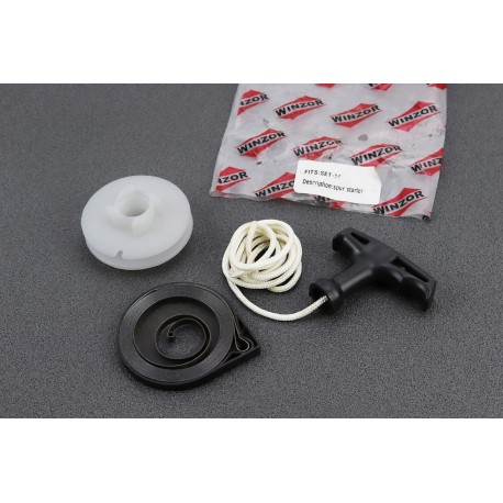 Шкив стартера 4 зацепа 4500/5200 + пружина + ручка + шнур, к-кт Тип 2 WINZOR
