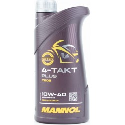 Олива 4T 10W-40 напівсинтетична для мототехніки "4-TAKT PLUS", 1L MANNOL