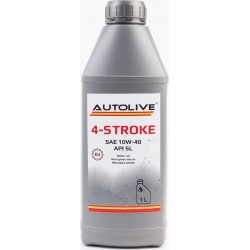 Масло 4T 10W-40 полусинтетическое для мототехники "4 STROKE", 1L AUTOLIVE