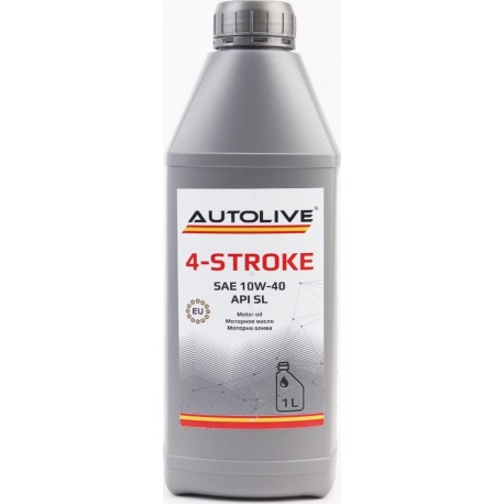 Олива 4T 10W-40 напівсинтетична для мототехніки "4 STROKE", 1L AUTOLIVE