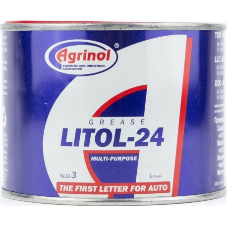 Мастило багатоцільове літієве "ЛІТОЛ-24 NGLI-3", 400g Agrinol