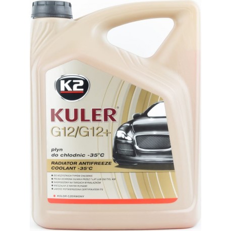Рідина охолоджуюча -35°C "KULER LONG LIFE G12/G12+" червона, 5L K2