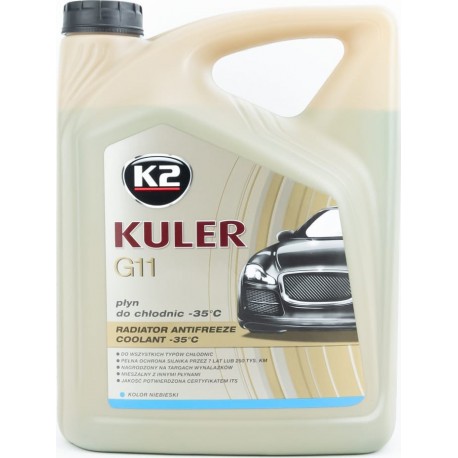 Рідина охолоджуюча -35°C "KULER LONG LIFE G11" блакитна, 5L K2