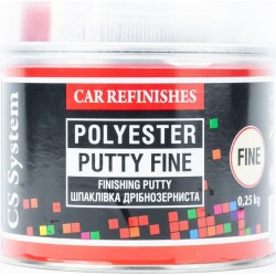 Шпаклівка середньозерниста поліефірна фінішна, бежева "PUTTY FINE", 250g CS SYSTEM
