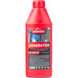 Олива 4T 10W-30 напівсинтетична для генераторів "GENERATOR", 1L NORVEGO