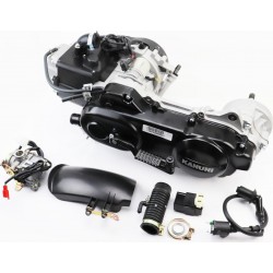 Двигун скутерний в зборі 4Т-80куб (довгий варіатор, довгий вал) Mototech